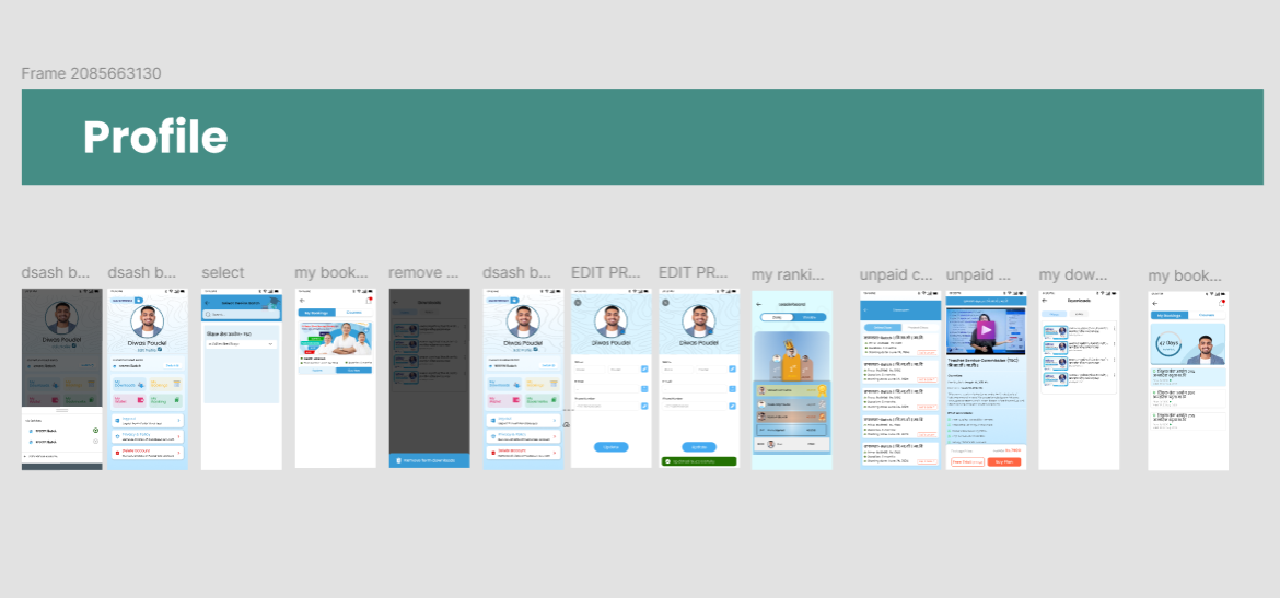 E-Tutor dashboard